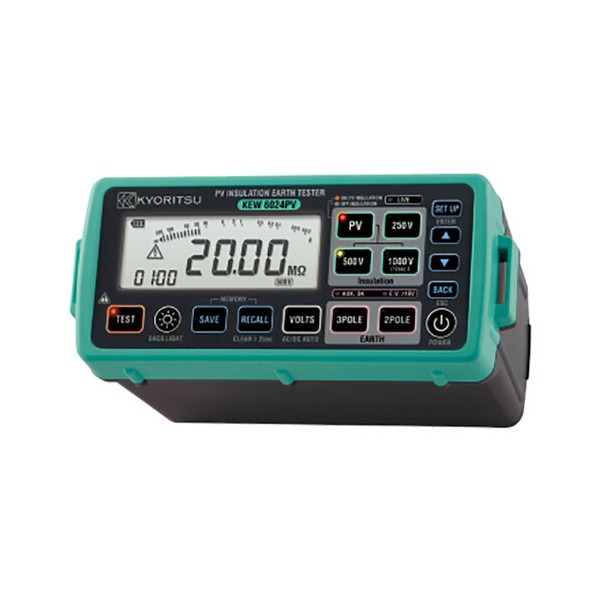 Kyoritsu 6024PV isolatie/aardingsweerstand tester 250V/500V/1000V