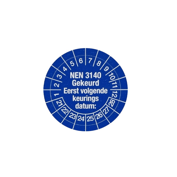 Nieaf-Smitt NEN3140 Keuringstickers 100 stuks