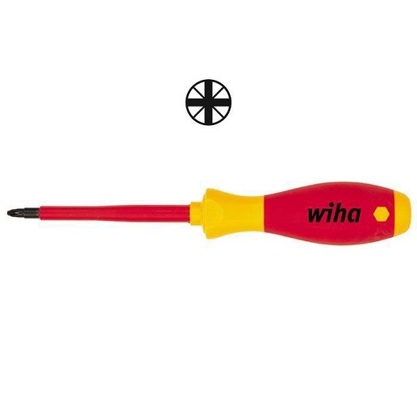 WIHA Kruiskopschroevendraaier SoftFinish Electric slimFix 1000V 3211 PH2x100
