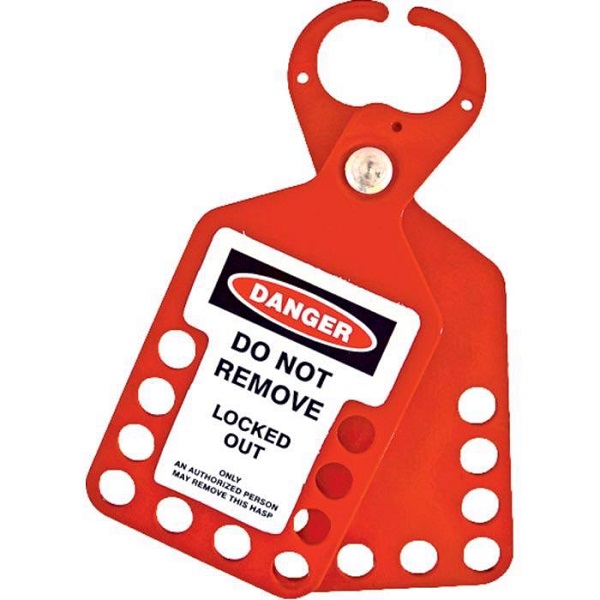 Spectrum Lockout Hangslotbeugel 10 gaten met label