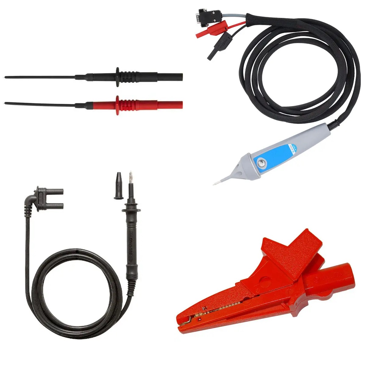 Meetsnoeren, probes & klemmen