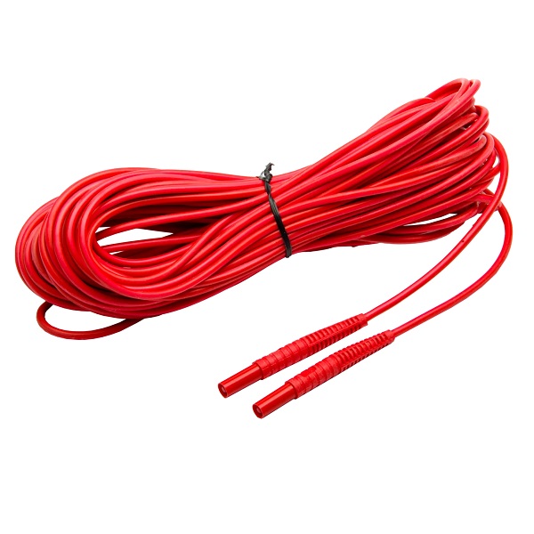 Sonel meetsnoer met bananen plug 20m rood