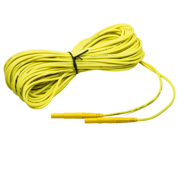 Sonel meetsnoer met bananen plug 20m geel