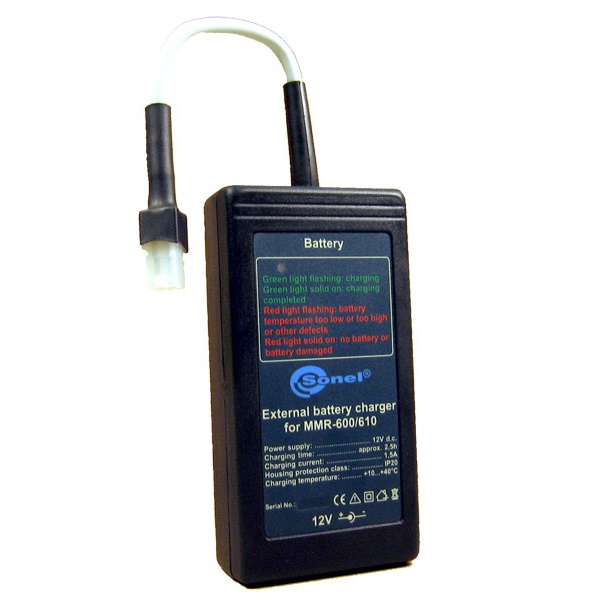 Sonel batterij oplader voor de MMR-6xx