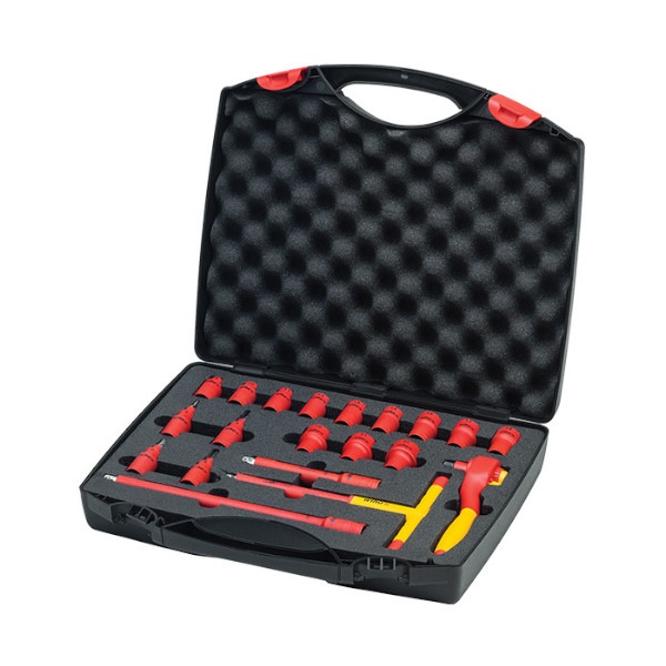 WIHA 1/2" Ratelsleutelset VDE 1000V, 21-delig