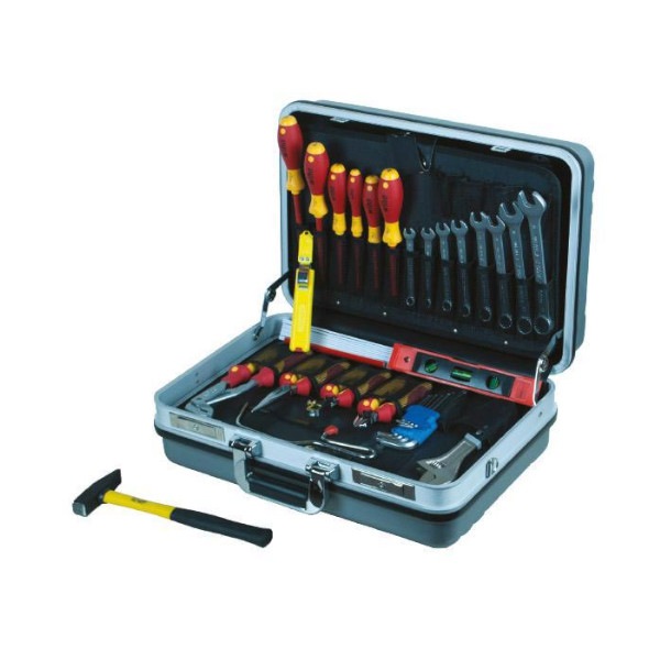 AMW gereedschapskoffer Grijs Electric, 36-delig