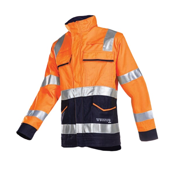 Experto Arc Flash jas 8 cal/cm² Klasse 1 blauw/oranje