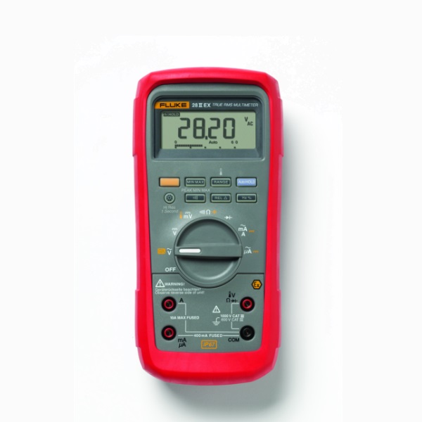 Fluke 28II EX TRMS EX multimeter met meetsnoeren en klemmen