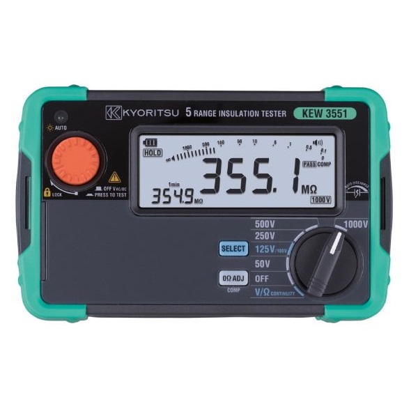 Kyoritsu 3551 Digitale Isolatieweerstandmeter 50/100/125/250/500/1000V