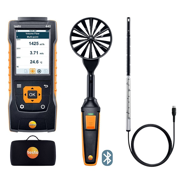 Testo 440 stromings-CombiSet 1 met Bluetooth®
