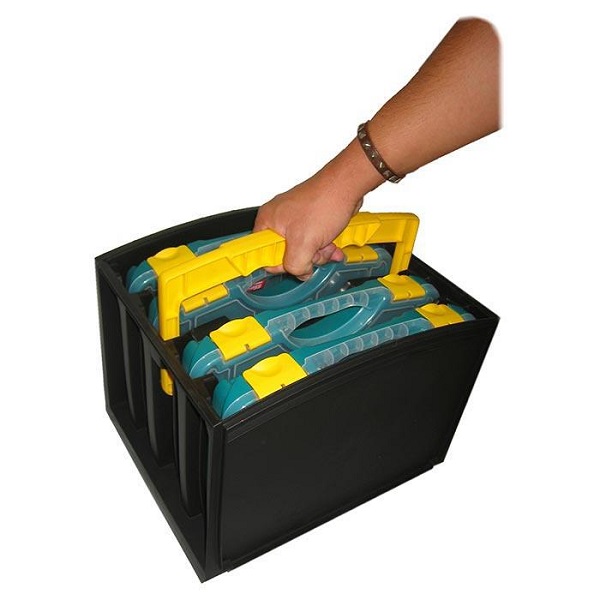 Tayg MultiBox 1 met 4 Assortimentsdozen Groen 335 x 250 x 275mm