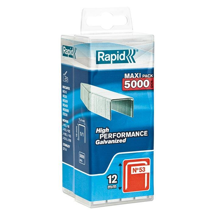 Rapid Dundraadnieten 53/12mm Gegalvaniseerd in kunststof doo