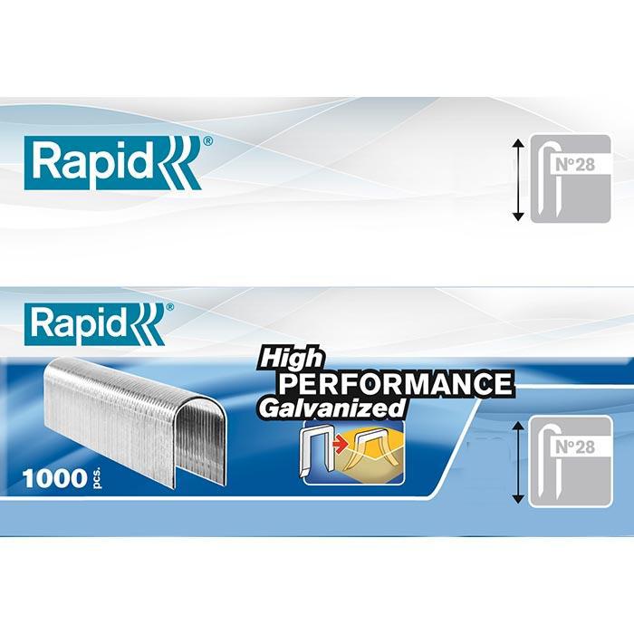 Rapid Kabelniet 28/11mm DP wit in doos (5x1000 stuks)