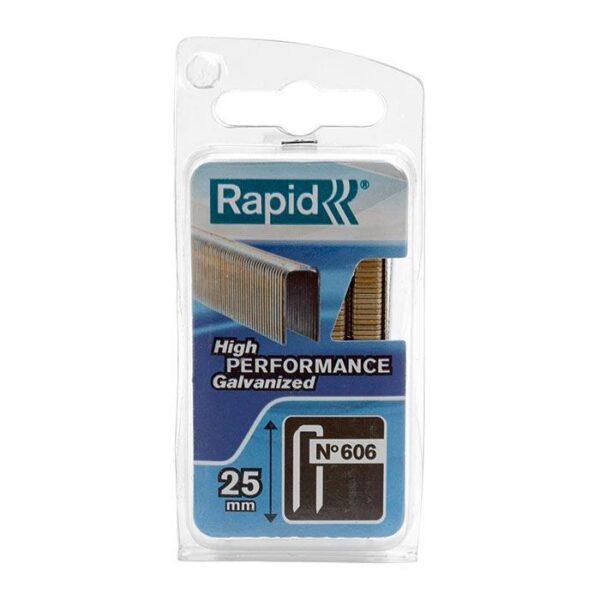 Rapid Smalrugnieten 606/25mm Gegalvaniseerd (600 stuks)