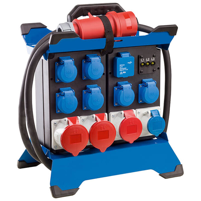 Schwabe CEE Stroomverdeler Stecky DUO 4 400V/32A IP44 H07RN-F 5G6 3,4m