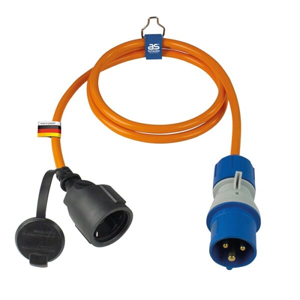 Schwabe Camping CEE Adapterkabel 230V/16A IP44 H07RN-F 3x2,5 1,5m