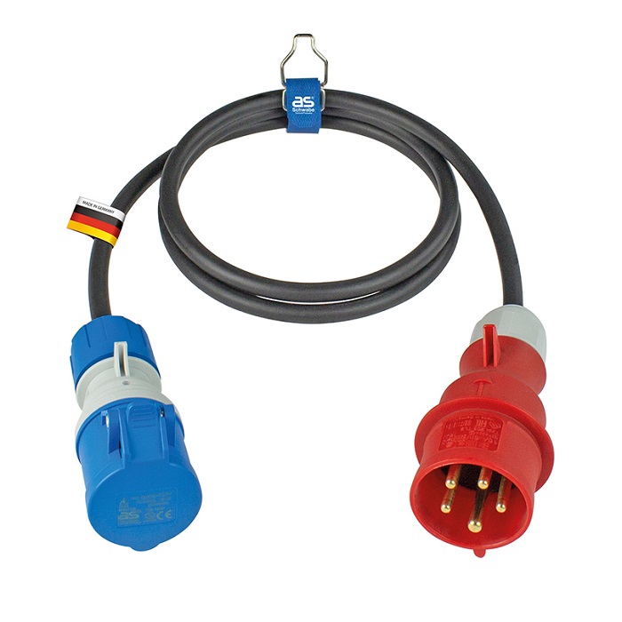 Schwabe Camping CEE Adapterkabel 400V/16A IP44 H07RN-F 3x2,5 1,5m
