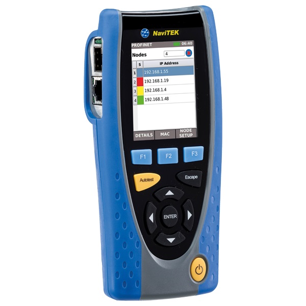 Trend Networks netwerktester NaviTEK IE profinet
