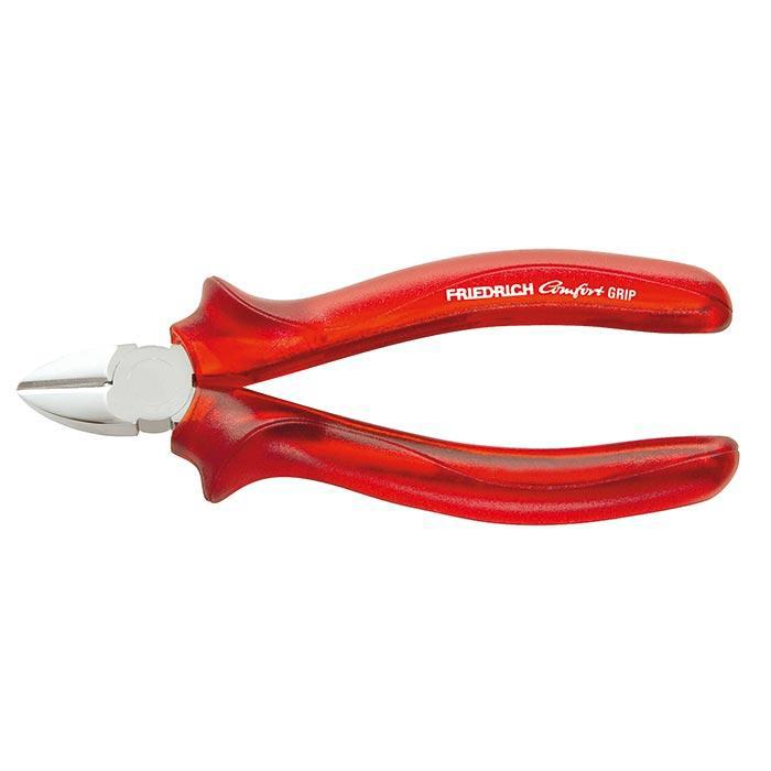 Friedrich Zijkniptang rood-transparant 160mm