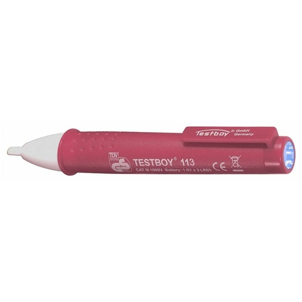 Testboy 113 Contactloze spanningstester 12-1000V AC met LED zaklamp